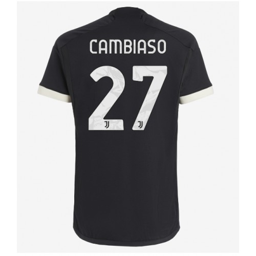 Pánský Fotbalový dres Juventus Andrea Cambiaso #27 2023-24 Třetí Krátký Rukáv